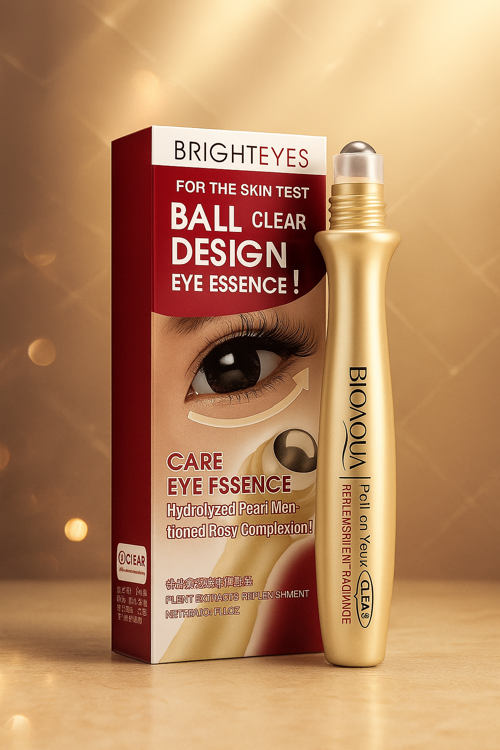 CONTORNO DE OJOS BIOAQUA EN ROLL ON + PARCHES DE COLAGENO GRATIS