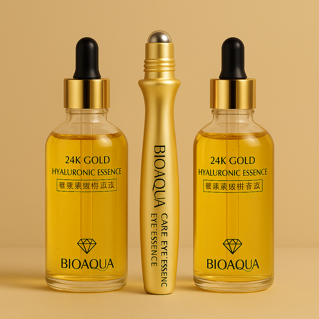 SERUM 24K X2 + CONTORNO ROLL ON BIOAQUA