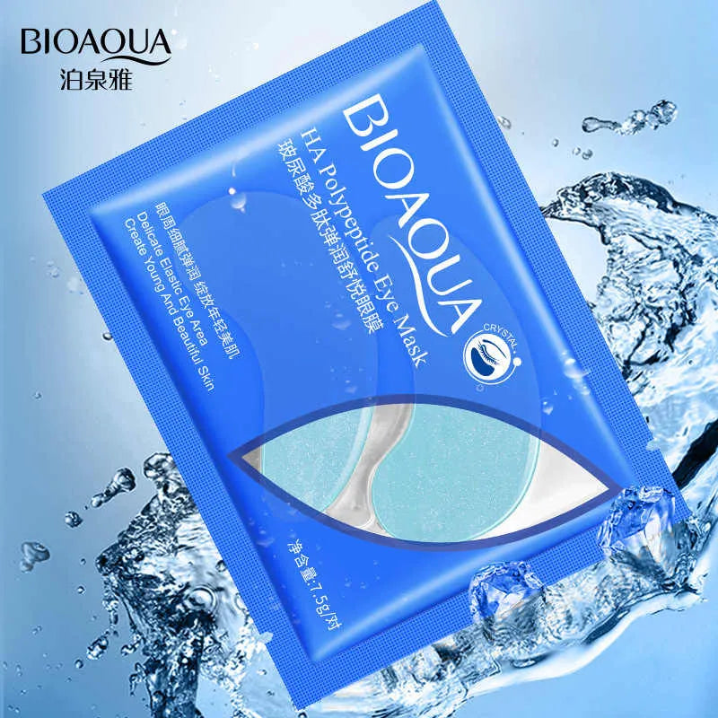 CONTORNO DE OJOS BIOAQUA EN ROLL ON + PARCHES DE COLAGENO GRATIS