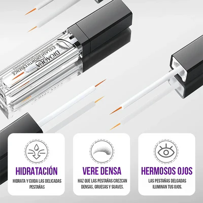 SERUM ALARGADOR DE PESTAÑAS BIOAQUA + PARCHES DE COLAGENO GRATIS