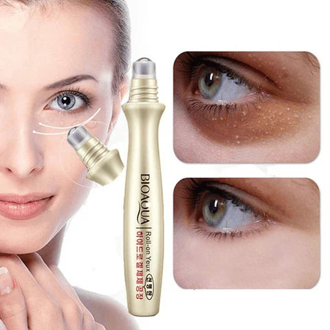 CONTORNO DE OJOS BIOAQUA EN ROLL ON + PARCHES DE COLAGENO GRATIS